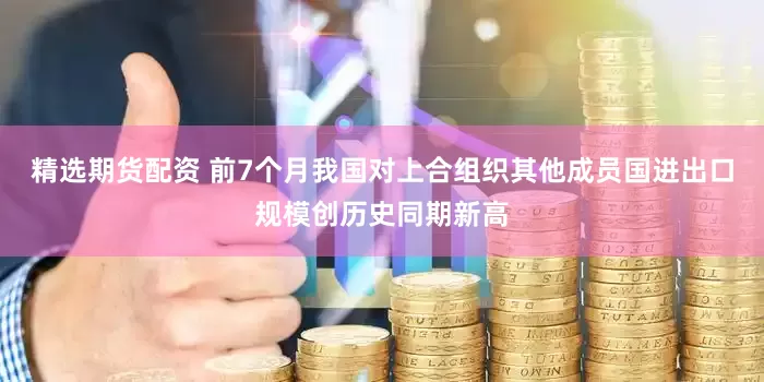 精选期货配资 前7个月我国对上合组织其他成员国进出口规模创历史同期新高